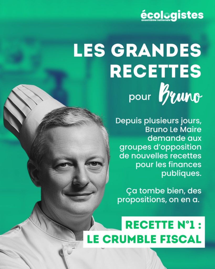 Les grandes recettes que nous proposons au chef Bruno Le Maire.
